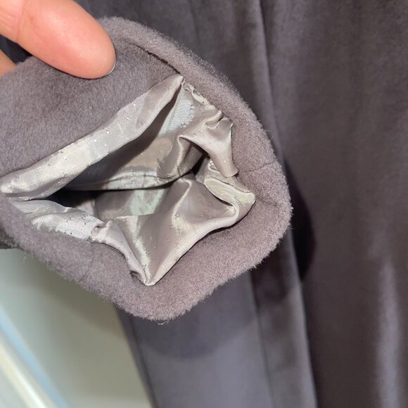 CALVIN KLEIN taupe 10% angora vented button coat!55%wool,10%angora/10 - Picture 9 of 13